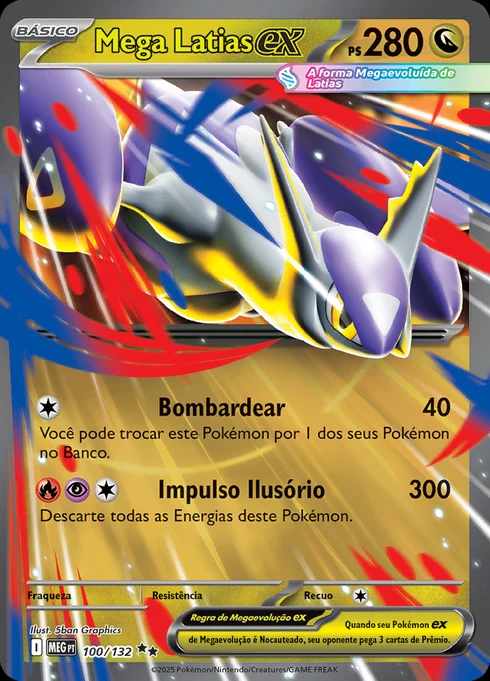 Mega Latias ex, ME01 100/132, Rara Dupla