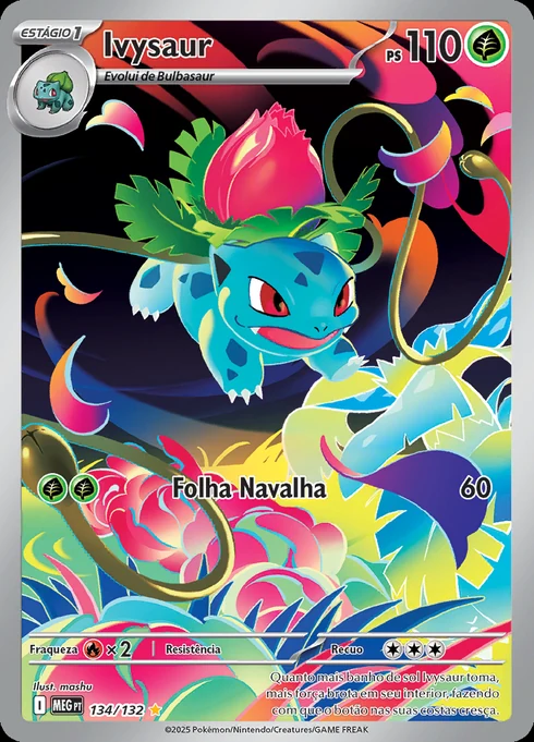 Ivysaur, ME01 134/132, Rara Ilustração
