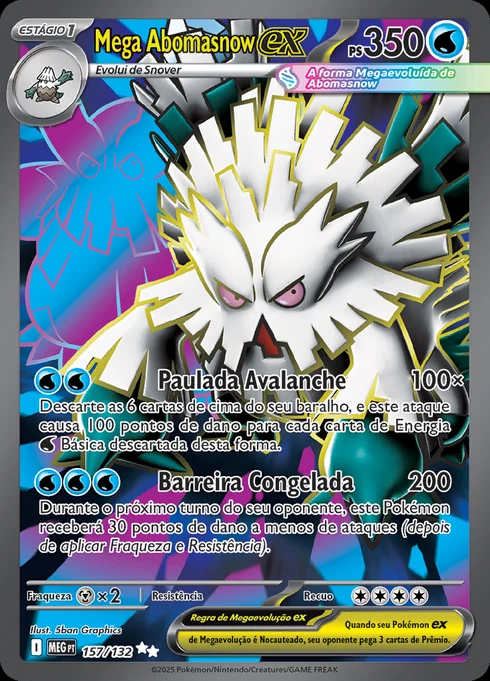 Mega Abomasnow ex, ME01 157/132, Ultra Rara