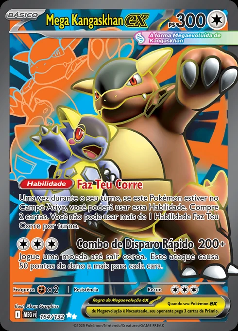 Mega Kangaskhan ex, ME01 164/132, Ultra Rara