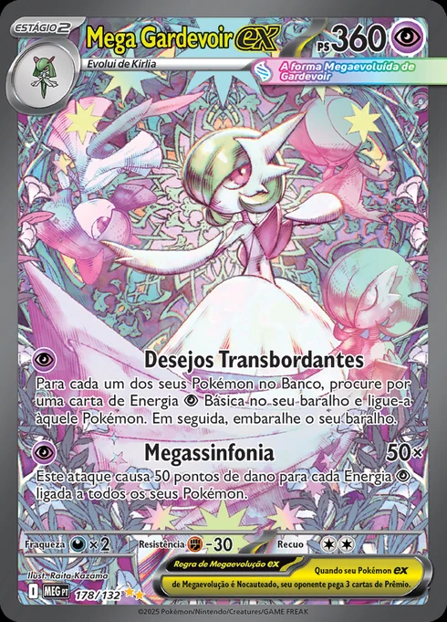 Mega Gardevoir ex, ME01 178/132, Rara Ilustração Especial