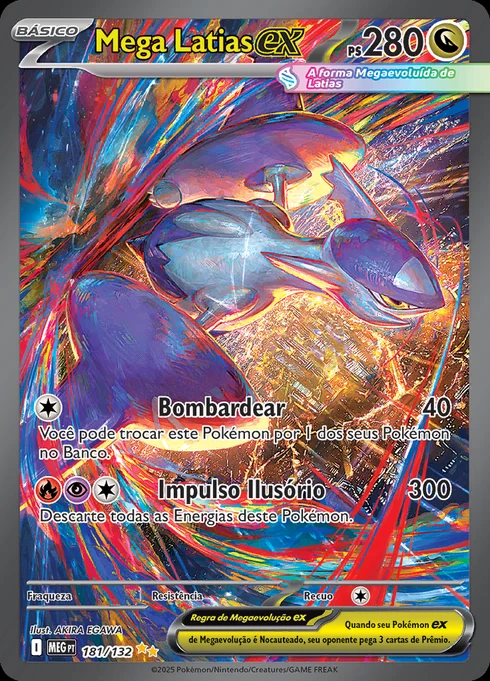 Mega Latias ex, ME01 181/132, Rara Ilustração Especial
