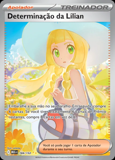 Lillie's Determination, ME01 184/132, Rara Ilustração Especial