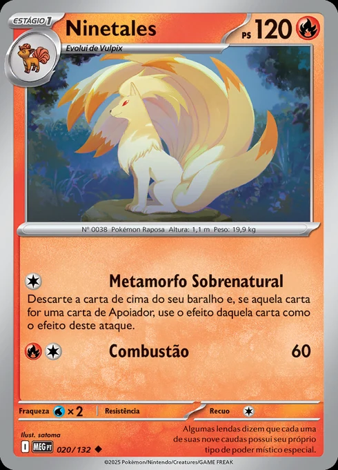Ninetales, ME01 020/132, Incomum