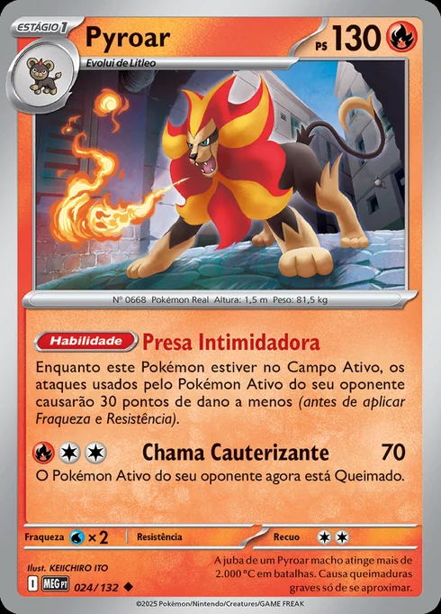 Pyroar, ME01 024/132, Incomum