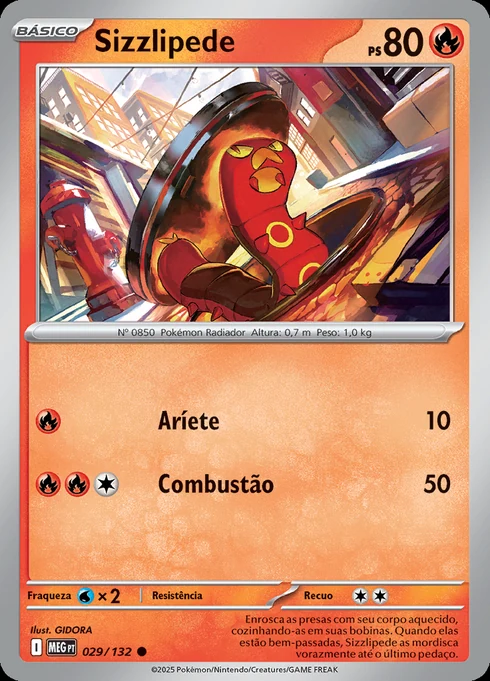 Sizzlipede, ME01 029/132, Comum