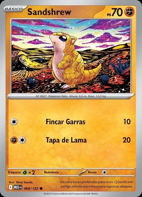 Sandshrew, ME01 068/132, Comum