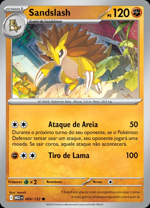 Sandslash, ME01 069/132, Comum