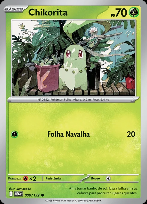 Chikorita, ME01 008/132, Comum