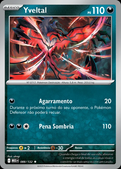 Yveltal, ME01 088/132, Rara