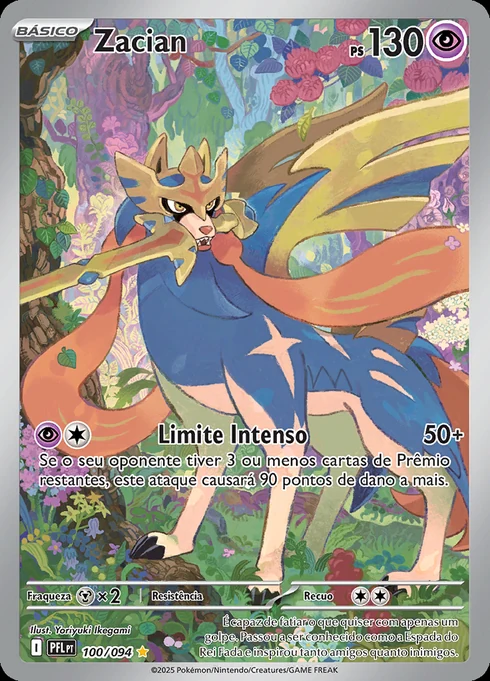 Zacian, ME02 100/094, Rara Ilustração