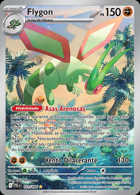 Flygon, ME02 101/094, Rara Ilustração