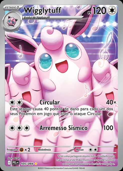 Wigglytuff, ME02 105/094, Rara Ilustração