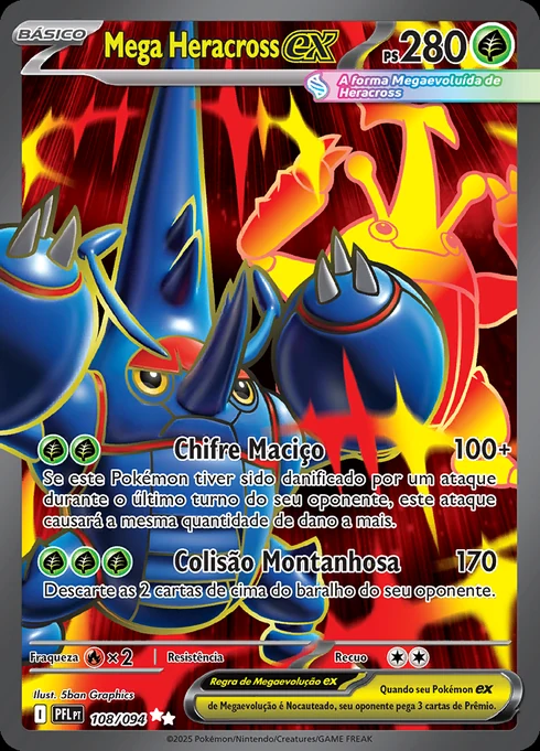 Mega Heracross ex, ME02 108/094, Ultra Rara