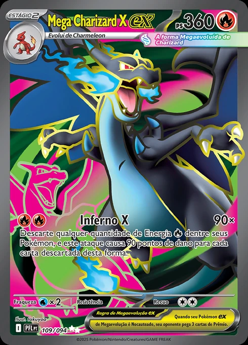 Mega Charizard X ex, ME02 109/094, Ultra Rara