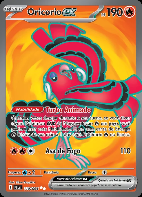 Oricorio ex, ME02 110/094, Ultra Rara
