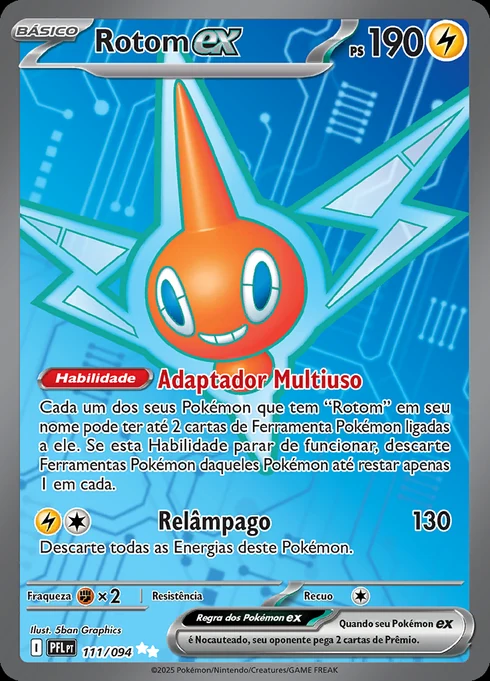 Rotom ex, ME02 111/094, Ultra Rara