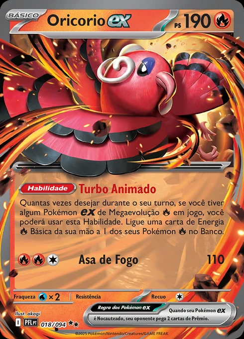 Oricorio ex, ME02 018/094, Rara Dupla