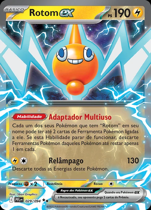 Rotom ex, ME02 029/094, Rara Dupla
