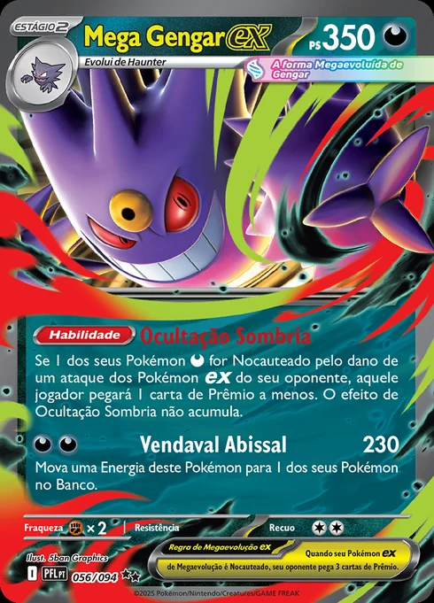 Mega Gengar ex, ME02 056/094, Rara Dupla