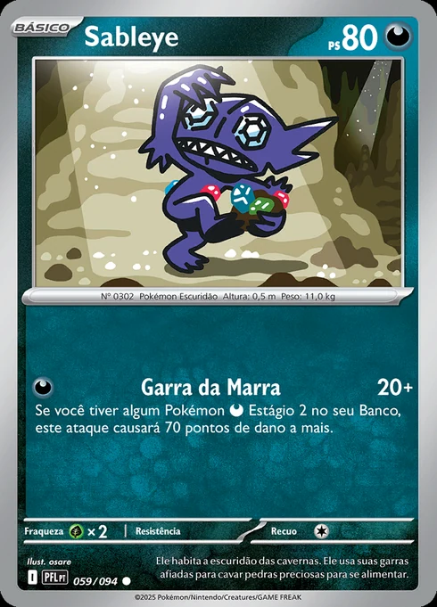 Sableye, ME02 059/094, Comum