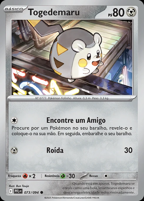 Togedemaru, ME02 073/094, Comum