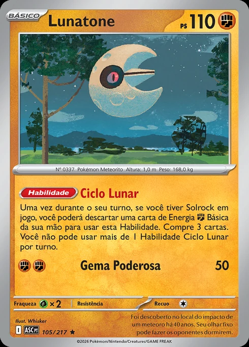 Lunatone, ME2.5 105/217, Rara
