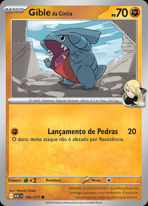 Cynthia's Gible, ME2.5 109/217, Comum
