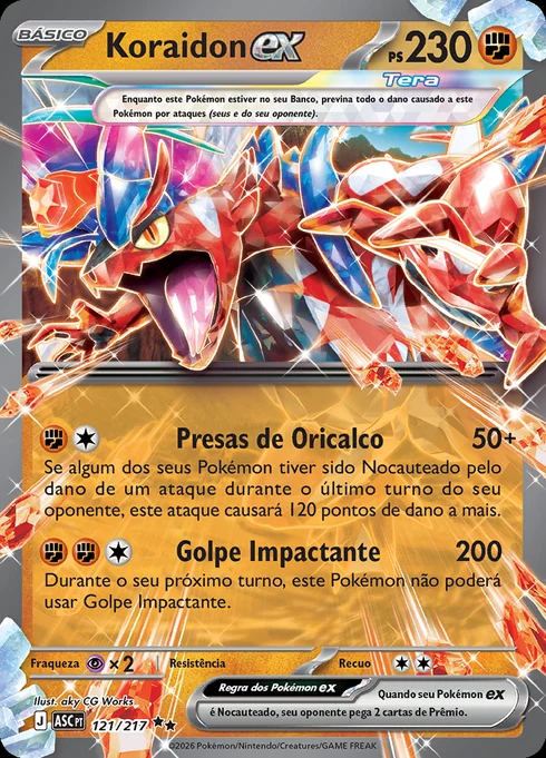 Koraidon ex, ME2.5 121/217, Rara Dupla