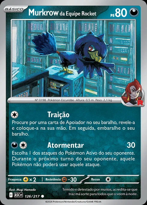 Team Rocket's Murkrow, ME2.5 126/217, Comum