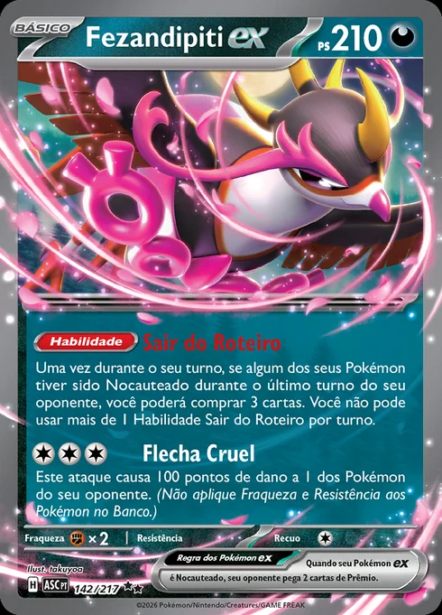 Fezandipiti ex, ME2.5 142/217, Rara Dupla