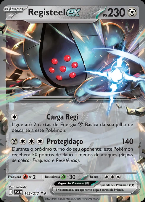 Registeel ex, ME2.5 145/217, Rara Dupla