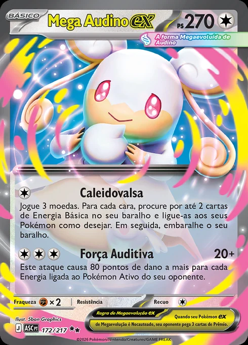 Mega Audino ex, ME2.5 172/217, Rara Dupla