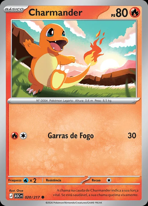 Charmander, ME2.5 020/217, Comum