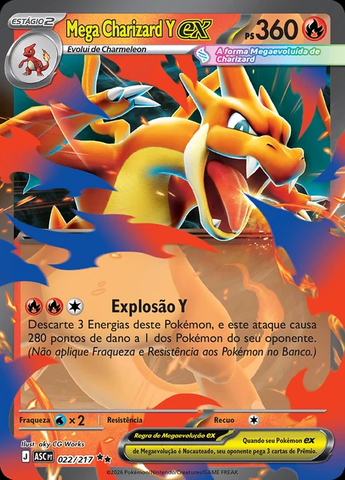 Mega Charizard Y ex, ME2.5 022/217, Rara Dupla