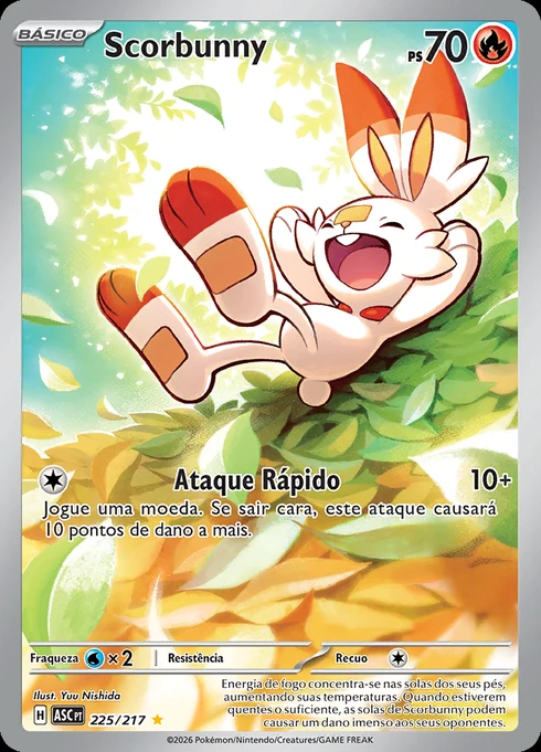 Scorbunny, ME2.5 225/217, Rara Ilustração