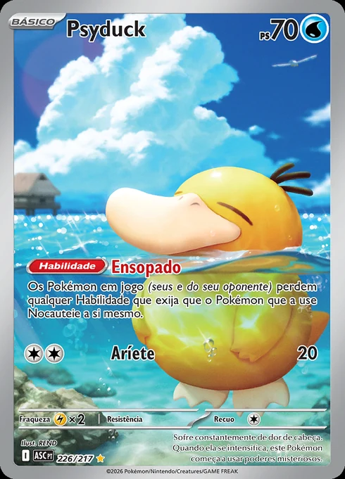 Psyduck, ME2.5 226/217, Rara Ilustração