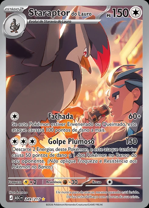 Larry's Staraptor, ME2.5 249/217, Rara Ilustração