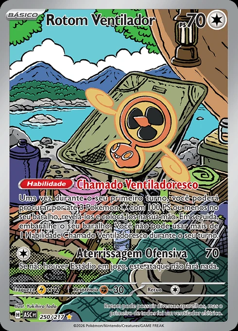 Fan Rotom, ME2.5 250/217, Rara Ilustração