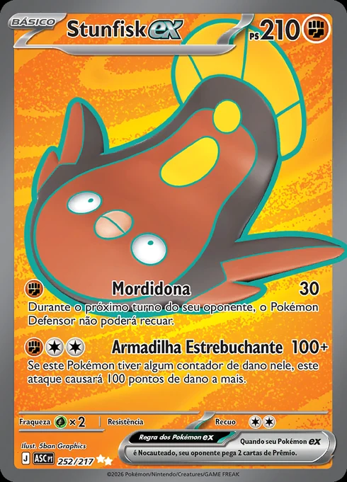 Stunfisk ex, ME2.5 252/217, Ultra Rara