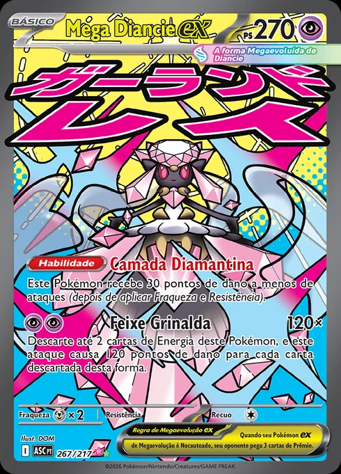 Mega Diancie ex, ME2.5 267/217, Rara Dupla