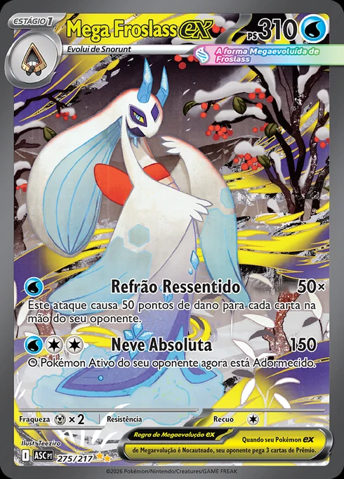 Mega Froslass ex, ME2.5 275/217, Rara Ilustração Especial