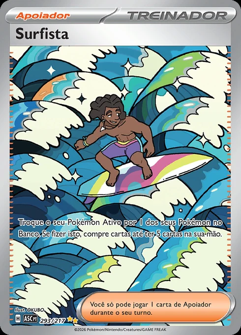 Surfer, ME2.5 293/217, Rara Ilustração Especial