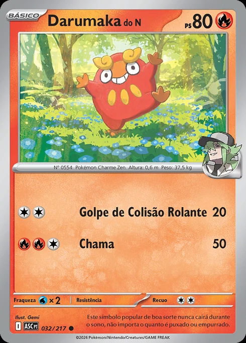 N's Darumaka, ME2.5 032/217, Comum