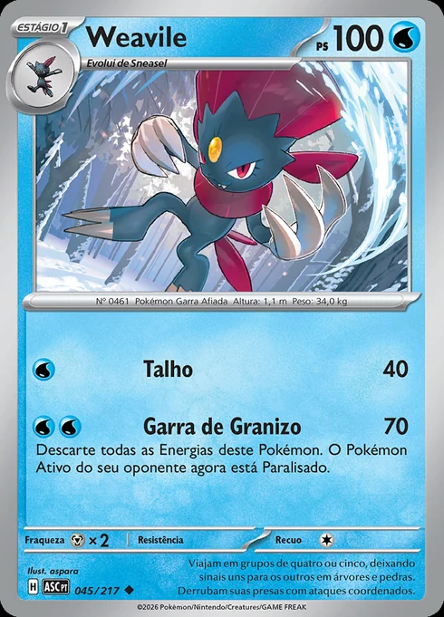 Weavile, ME2.5 045/217, Incomum