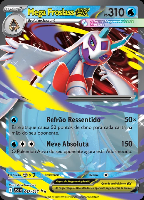 Mega Froslass ex, ME2.5 047/217, Rara Dupla