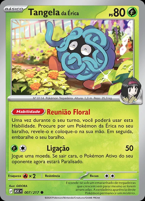 Erika's Tangela, ME2.5 007/217, Comum