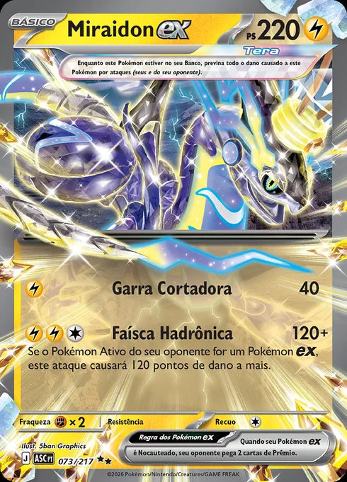 Miraidon ex, ME2.5 073/217, Rara Dupla