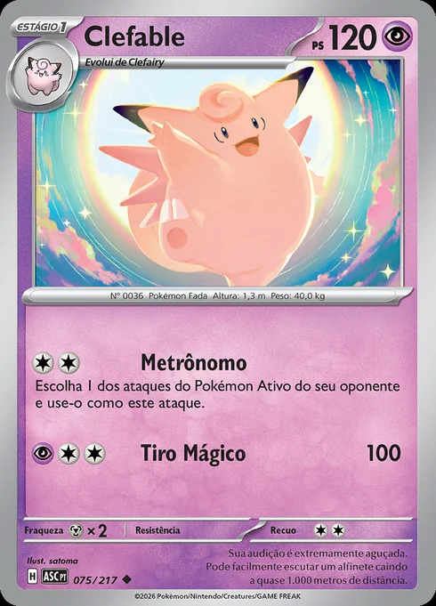 Clefable, ME2.5 075/217, Incomum