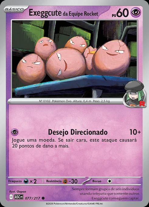 Team Rocket's Exeggcute, ME2.5 077/217, Comum